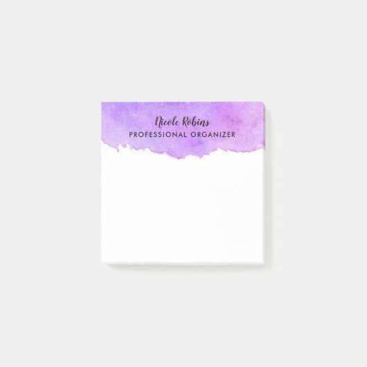 Watercolor-beruflicher Organisator Post-it Klebezettel (Vorderseite)