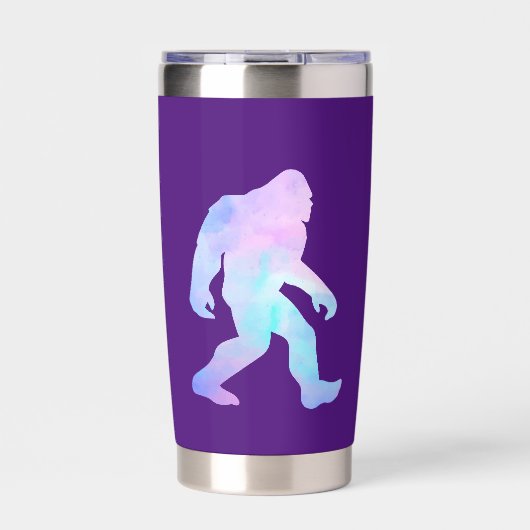 Watercolor Bigfoot Thermobecher (Vorderseite)