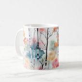 Watercolor Birch Tree Kaffeetasse (Vorderseite Links)