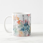Watercolor Birch Tree Kaffeetasse (Links)