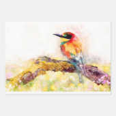 Watercolor Bird 5 Decoute Kunst, Dichtung und Musi Geschenkpapier Set (Vorderseite 3)