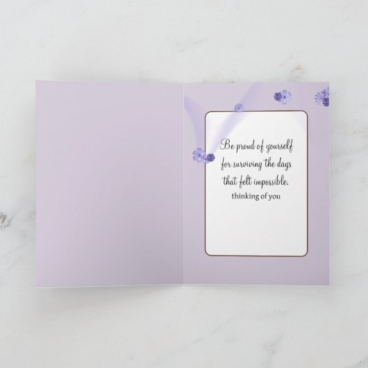 Watercolor Bird Karte (Innenseite)