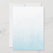 Watercolor Bird Nest Girls Baby Dusche einladen Einladung (Rückseite)