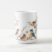 Watercolor Birds in Bloom Kaffeetasse (Mittel)