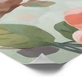 Watercolor Birds in Bloom Poster (Ecke)