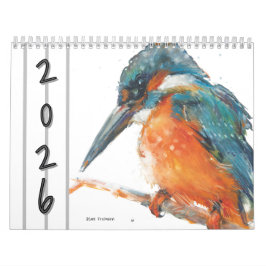 Watercolor Birds Wall Calendar 2026 Kalender