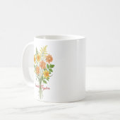Watercolor Birth Flower Daffodil Personalized Mug Kaffeetasse (Vorderseite Links)