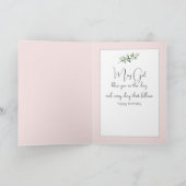 Watercolor Birthday Angel Girl for Grandtochter Karte (Innenseite)