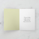 Watercolor Birthday Daisy Bouquet Karte (Innenseite)