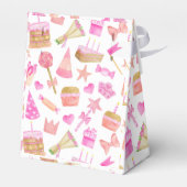 Watercolor Birthday Pink Muster Vielen Dank Geschenkschachtel (Rückseite)