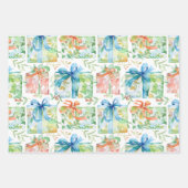 Watercolor Birthday Presents Geschenkpapier Set (Vorderseite 2)