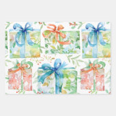 Watercolor Birthday Presents Geschenkpapier Set (Vorderseite)