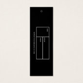 Watercolor Black Business Closing Anhänger (Rückseite)