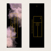 Watercolor Black Business Closing Anhänger | Gold (Vorne & Hinten)