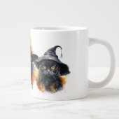 Watercolor Black Cat Trio Jumbo-Tasse (Rechts)