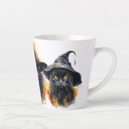 Watercolor Black Cat Trio Milchtasse