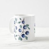 Watercolor Blackthorn Berries Kaffeetasse (Vorderseite Links)
