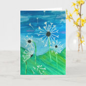 Watercolor-Blankenkarte Dandelion Karte (Gelbe Blume)