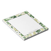 Watercolor Blossom Leaves Notizblock (angewinkelt)