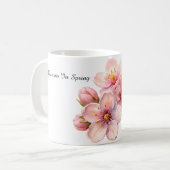 Watercolor Blossoms in Spring Classic Mug Kaffeetasse (Vorderseite Links)