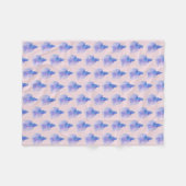 Watercolor Blue Betta Fish Fleecedecke (Vorderseite (Horizontal))