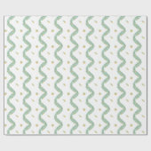 Watercolor Blue Bow Fruchtgarland Weihnachten Geschenkpapier (Flach)