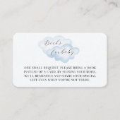 Watercolor Blue Cloud Baby Duschbücher für Baby Begleitkarte (Vorderseite)