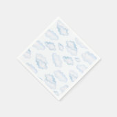 Watercolor Blue Cloud Baby Dusche Serviette (Ecke)