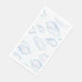 Watercolor Blue Cloud Baby Dusche Serviette (Ecke)
