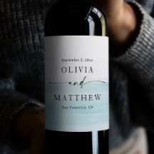 Watercolor Blue & Coastal Wedding | Elegant Beach