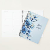 Watercolor Blue Flowers Hochzeitsplaner Planer (Anzeige)
