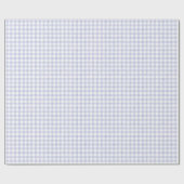 Watercolor Blue Gingham Geschenkpapier (Flach)