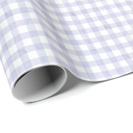 Watercolor Blue Gingham Geschenkpapier