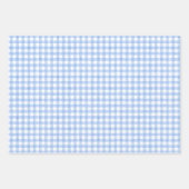 Watercolor Blue Gingham Geschenkpapier Set (Vorderseite 2)