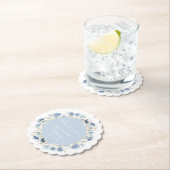 Watercolor Blue Girl Boy Babydusche Untersetzer (Vor Ort)