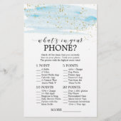 Watercolor Blue & Gold schätzen das richtige Preis (Rückseite)