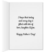 Watercolor Blue Happy Father's Day Husband (Innen (Rechts))