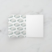 Watercolor Blue Hot Air Ballon Mr ONEderful Boy Einladung (Innenseite)