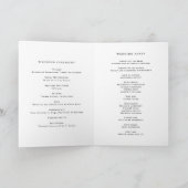 Watercolor Blue Hydrangea Wedlet Booklet Programm (Innenseite)