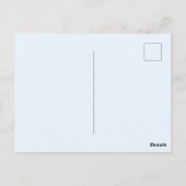 Watercolor blue leaves Thinking of You | Botanical Postkarte (Rückseite)