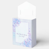 Watercolor Blue Lila Lilac Blume Fevor Box Geschenkschachtel (Geöffnet)