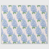 Watercolor Blue Lilac Pattern Geschenkpapier (Flach)