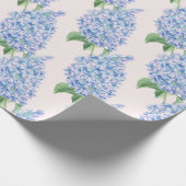 Watercolor Blue Lilac Pattern Geschenkpapier (Ecke)