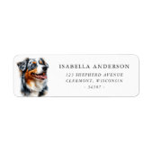 Watercolor Blue Merle Australian Shepherd (Vorne)