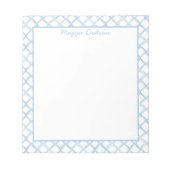 Watercolor Blue Notepad Notizblock (Vorderseite)