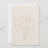 Watercolor Blue Ocean Beach Engagement Party Einladung (Rückseite)