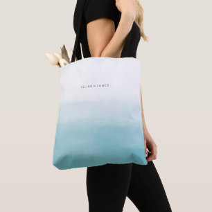 Watercolor Blue Ombre Tasche