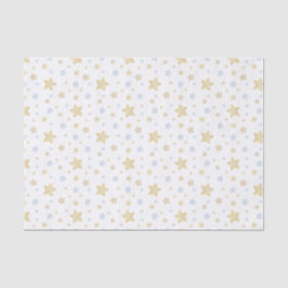 Watercolor Blue Pastellstars Seidenpapier