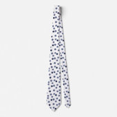 Watercolor Blue polka dot Neck Tie Krawatte (Vorderseite)