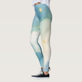 Watercolor Blue Starry Sky Leggings (Links)